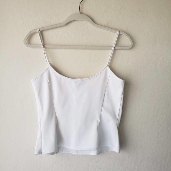 Y2k White Camisole Corset Style 8 Petite - Picture 2 of 5
